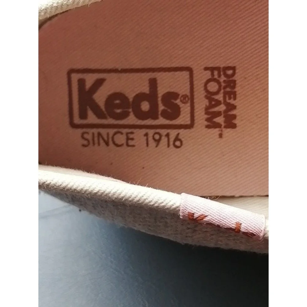 Keds Shoes Sneaker Womens Gray 8.5 Slip On Walking Stretch Dream Foam WF60336